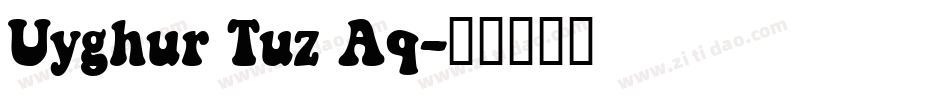 Uyghur Tuz Aq字体转换